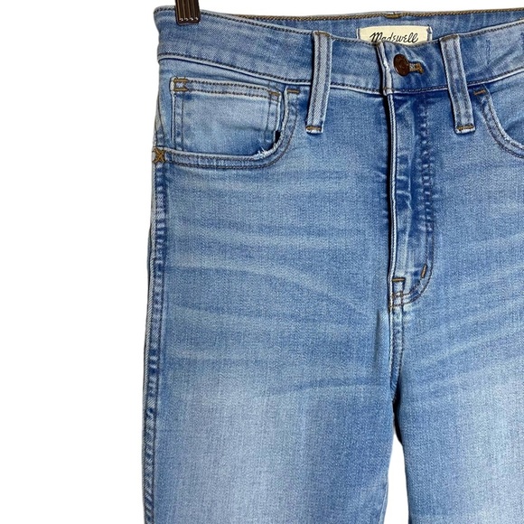 Madewell Curvy Roadtripper High Rise Skinny Leg Jeans Fading Whiskering 25 - Picture 6 of 16